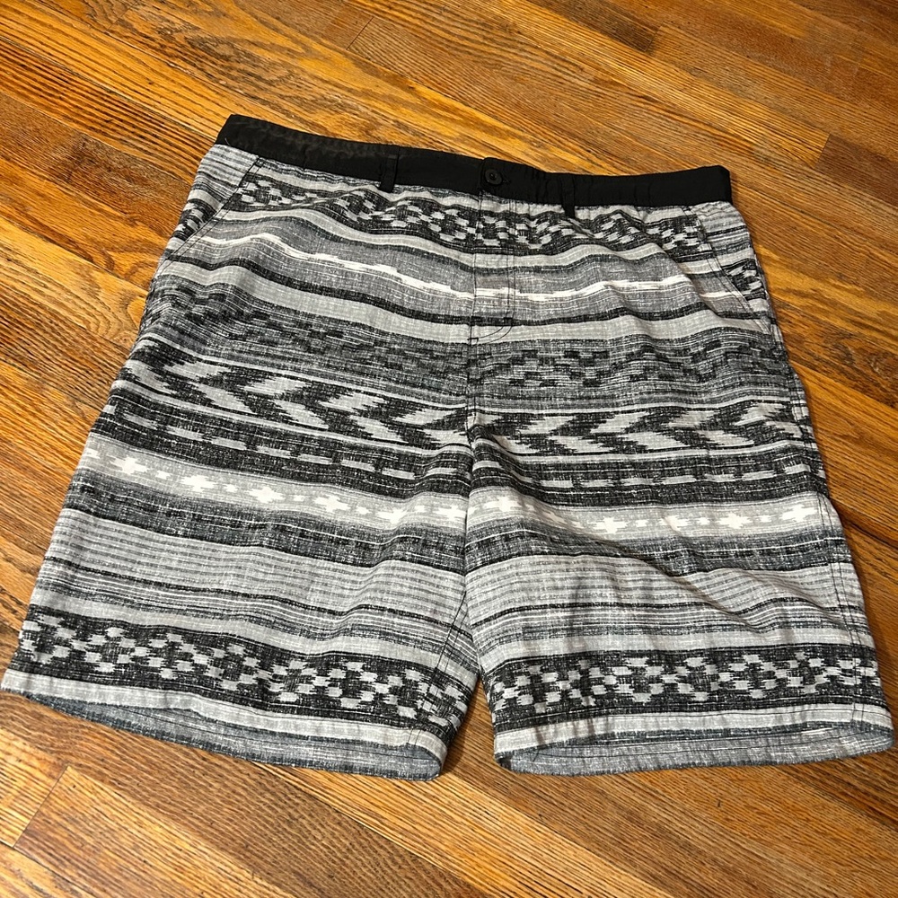 Carbon Black and Gray Hybrid Shorts